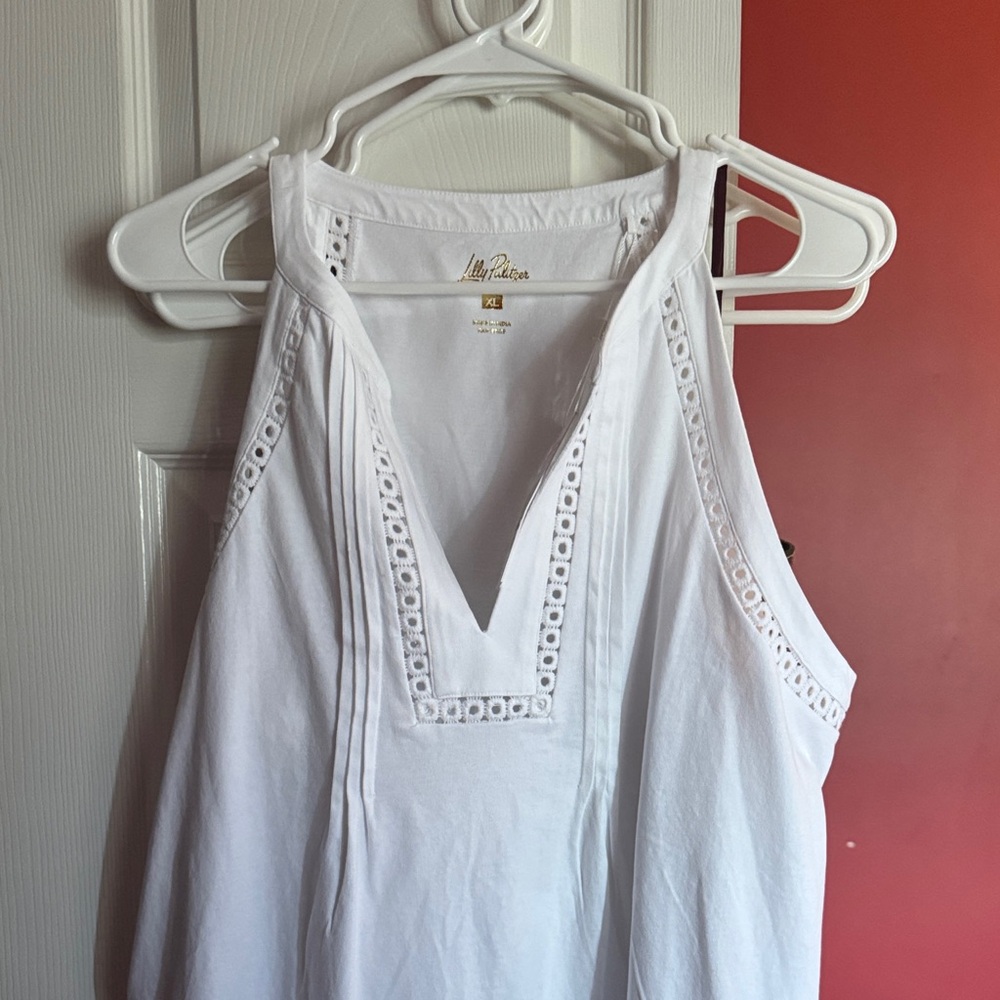 Lilly Pulitzer White Sleeveless Blouse